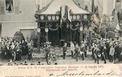 mezzolombardo 30 agosto 1905 arrivo di S: M. Francesco Giuseppe I° di ritorno dalle grandi manovre in val di Non Ricevimento delle autorità mezzolombardo 59.jpg