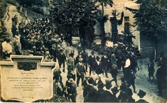 Inaugurazione della lapide ai gloriosi Garibaldini de Pretis
Cagnò 3 agosto 1924
ALLA GLORIA DI
SISINIO, CARLO, GIUSTINIANO E CESARE de PRETIS
ARDENTISSIME CAMICIE ROSSE 1862 - 1866
CITTADINI BENEFATTORI
DALL'AUSTRIA PERSEGUITATI
IL PAESE REDENTO RICONOSCENTE
CONSACRA
MCMXXIV
Cartolina spedita il 23 dicembre 1929 scritta da Sisinio de Pretis, mio nonno, con la firma di sua figlia, mia zia Flora.
Ed. Alessandro Preti - Cagnò
Cortesia dell'amico Ferruccio Mascotti img468.jpg