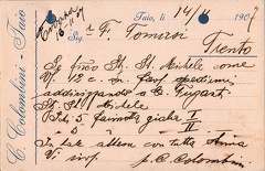 Taio - Novembre 1907
Retro dell'img 546
Cartolina commerciale di C. Colombini di Taio img546a.jpg