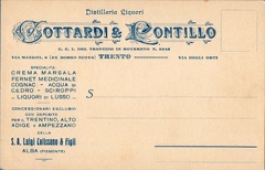 Trento - 1923
Cartolina commerciale della Distilleria liquori Gottardi & Pontillo .
Primi passi di Agostino Pontillo nel Trentino. img487.jpg